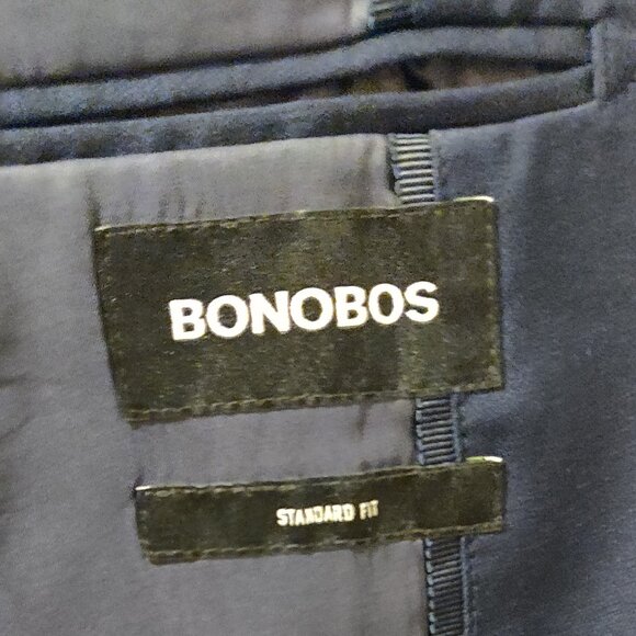 Bonobos Navy Blue Standard Fit Wool Blazer 42S - Picture 3 of 7
